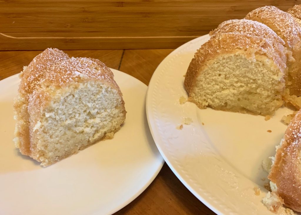 kentucky butter cake slice