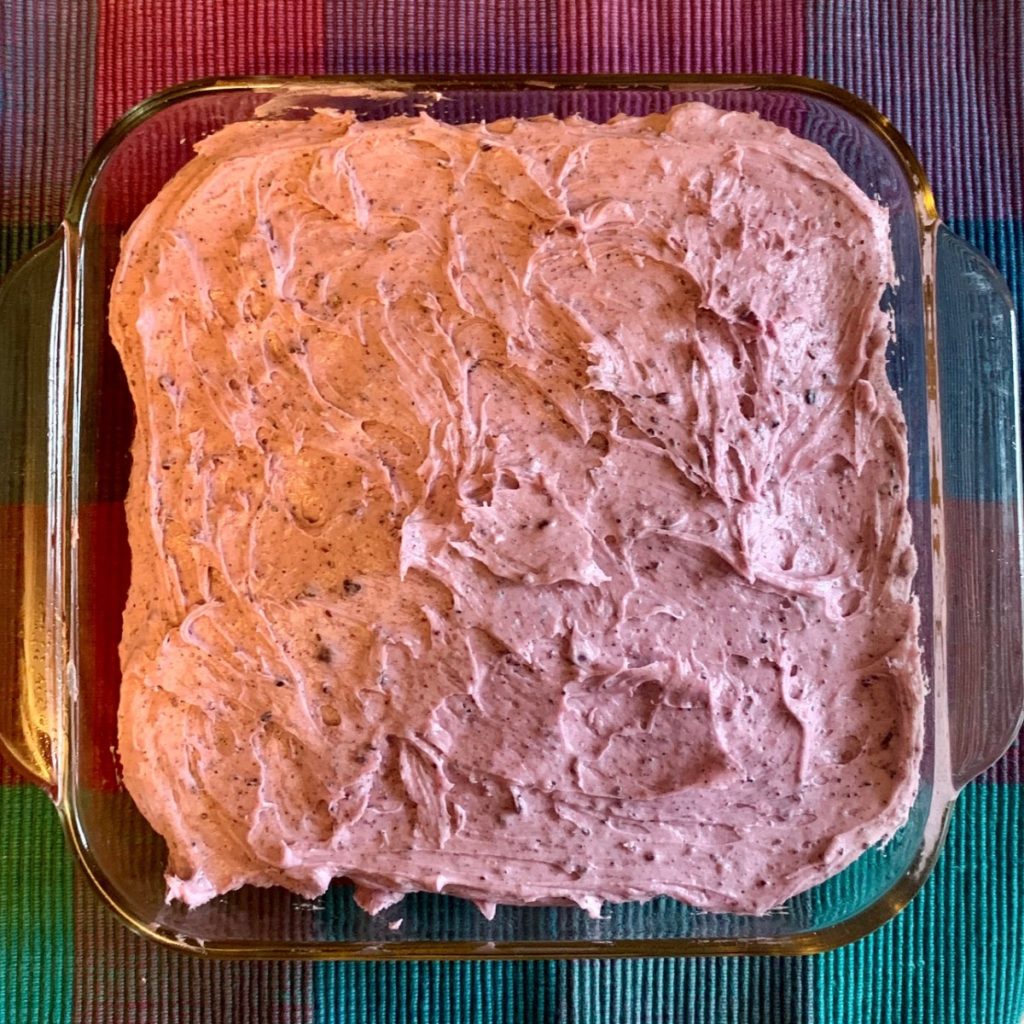 blueberry cherry frosting lemon cake