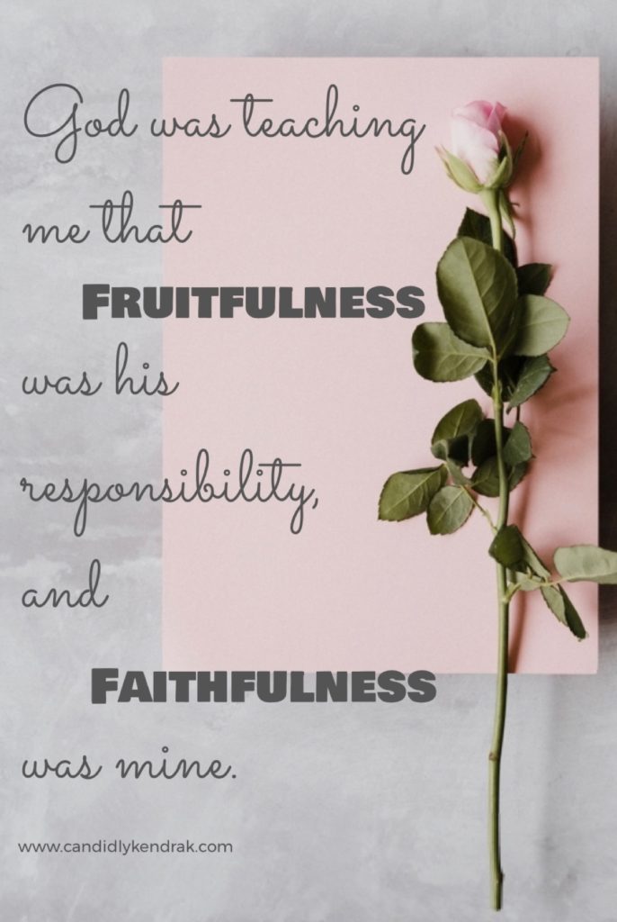 fruitfulness and faithfulness in serving God