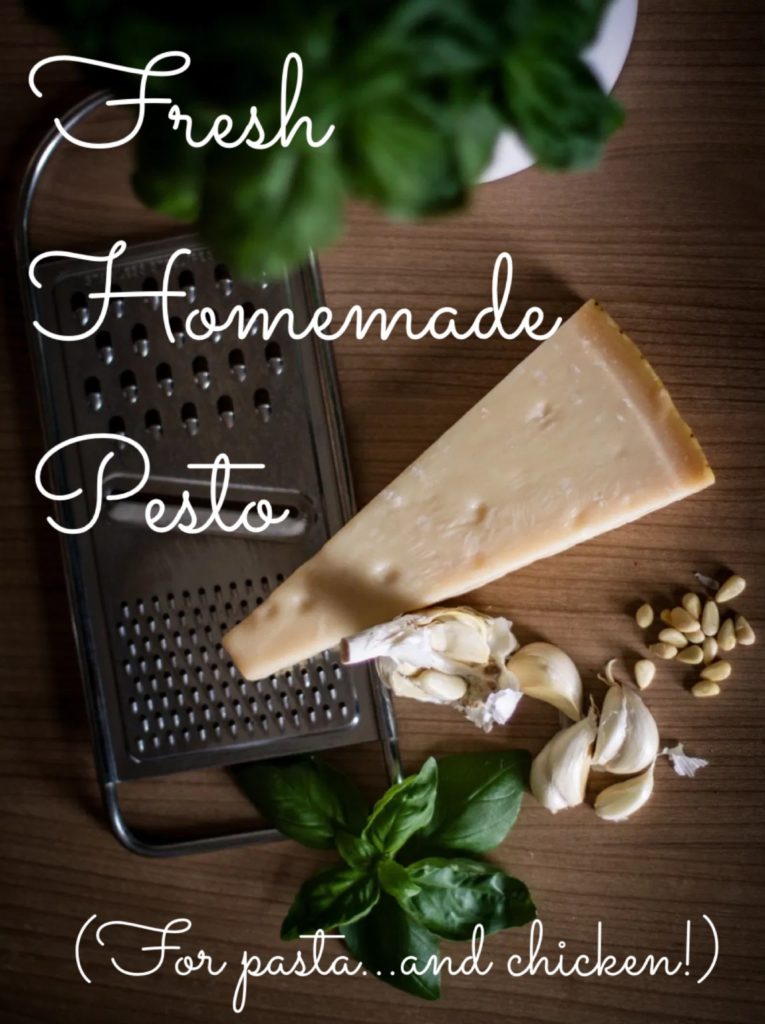 pesto ingredients pin