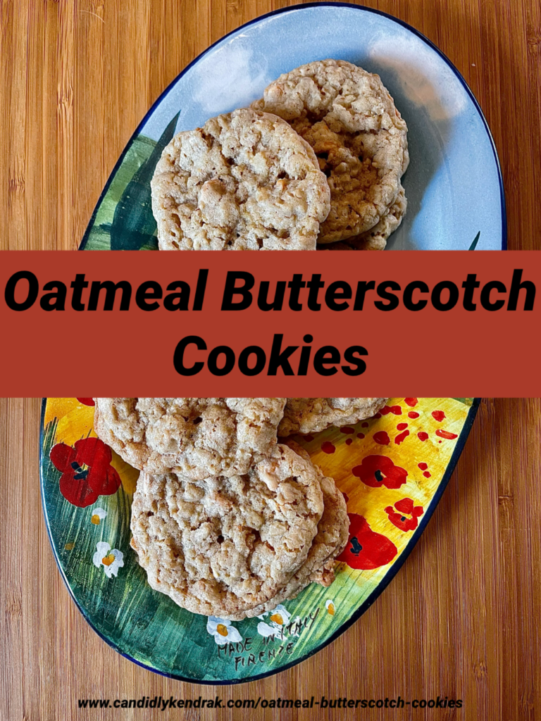 oatmeal butterscotch cookies pin