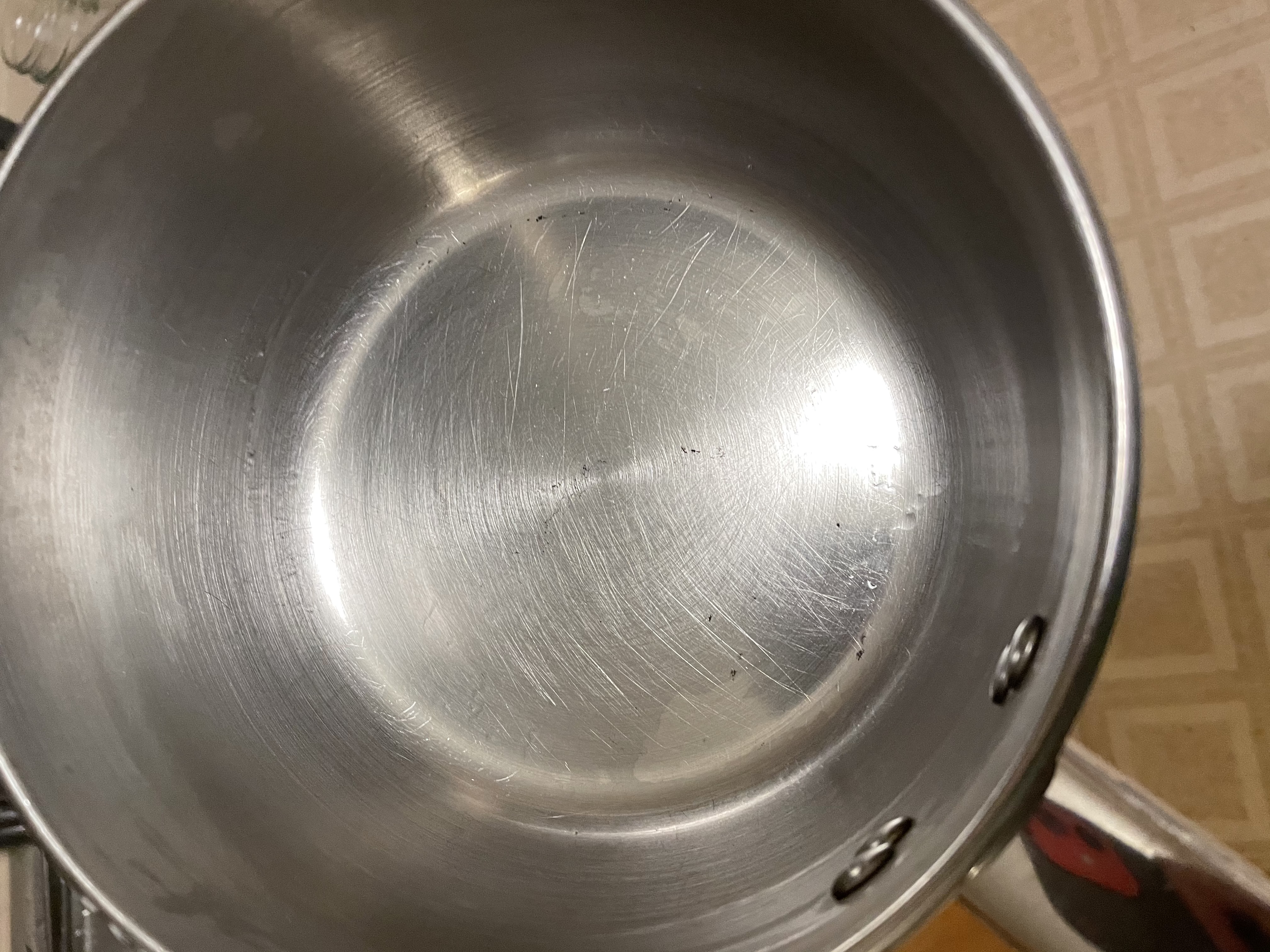 clean burned pot