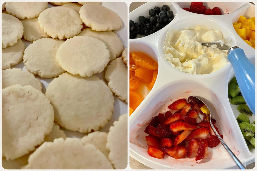 diy fruit cookie assembly