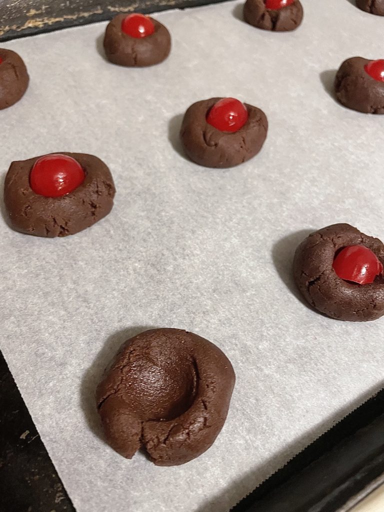 chocolate covered cherry cookies